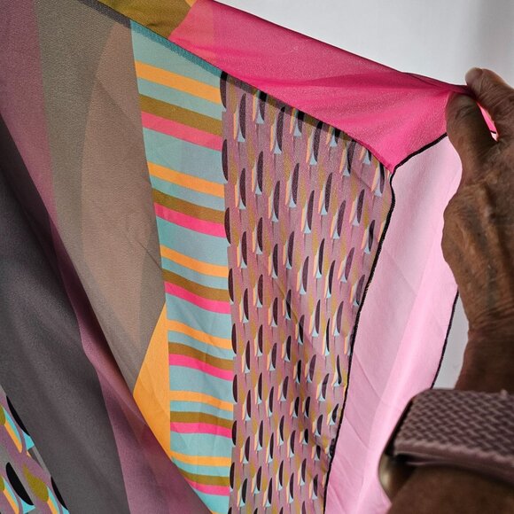 Volt Design Tunic Top Size Large Art To Wear, Dopamine Maximalism Artsy Colorful - Picture 6 of 12